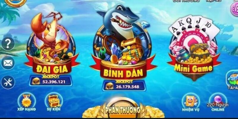 Game có hai phòng chơi để phục vụ đối tượng khác nhau